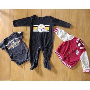 NFL Pittsburgh Steelers Baby Football Fandom Outfits 0-3 Months, 6 Mos. Jacket
